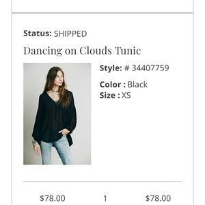 Free People Dancing On Clouds Tunic